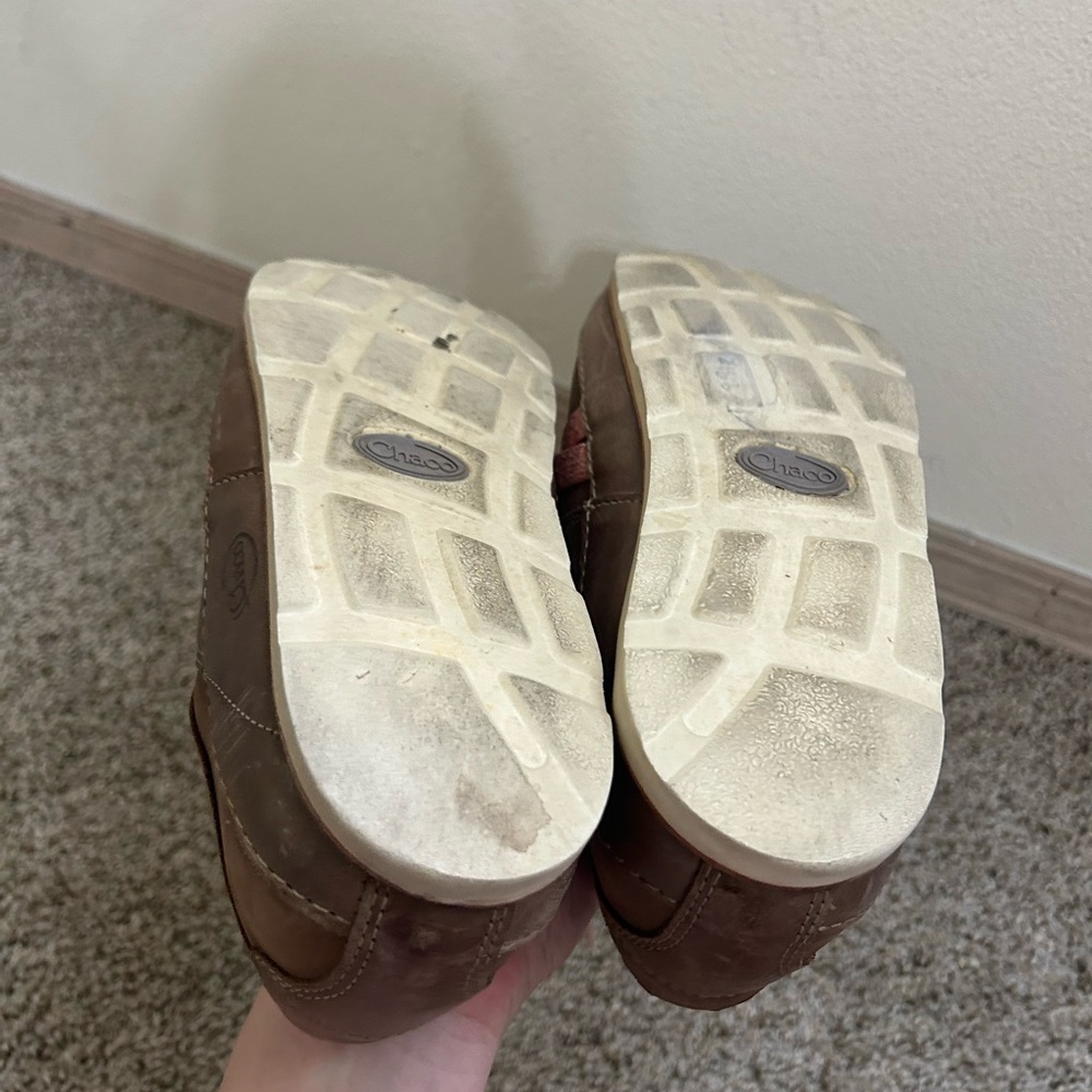 Chaco Women's Harper Casual Lace Shoes Soft Nubuck Caribou Leather Size 10 Brown - Picture 13 of 13